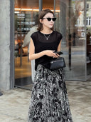 Textured Slim-Fit Knit Vest(Z1954)