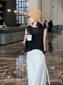 เสื้อถักแขนกุดเป็นมิตรกับผิว (Z657)