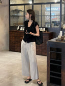 กางเกงขายาวทรงตรงระบายอากาศได้ 9/10 (Z1895)