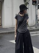 เสื้อแขนสั้นตะเข็บกลางหลัง (Z574)