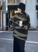เสื้อถักลายไทได ตัดต่อสี(Z2320)