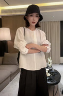 Áo cổ tròn rộng thoáng khí (Z1608)