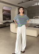 กางเกงเอวยางยืด Draped (Z1968)