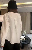 Crew Neck Loose Breathable Shirt (Z1608)