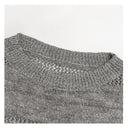 Hollow Spliced Knit Crop Top（Z2950）