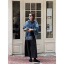 Tailored Curved Wool Blend Pants（Z3700）