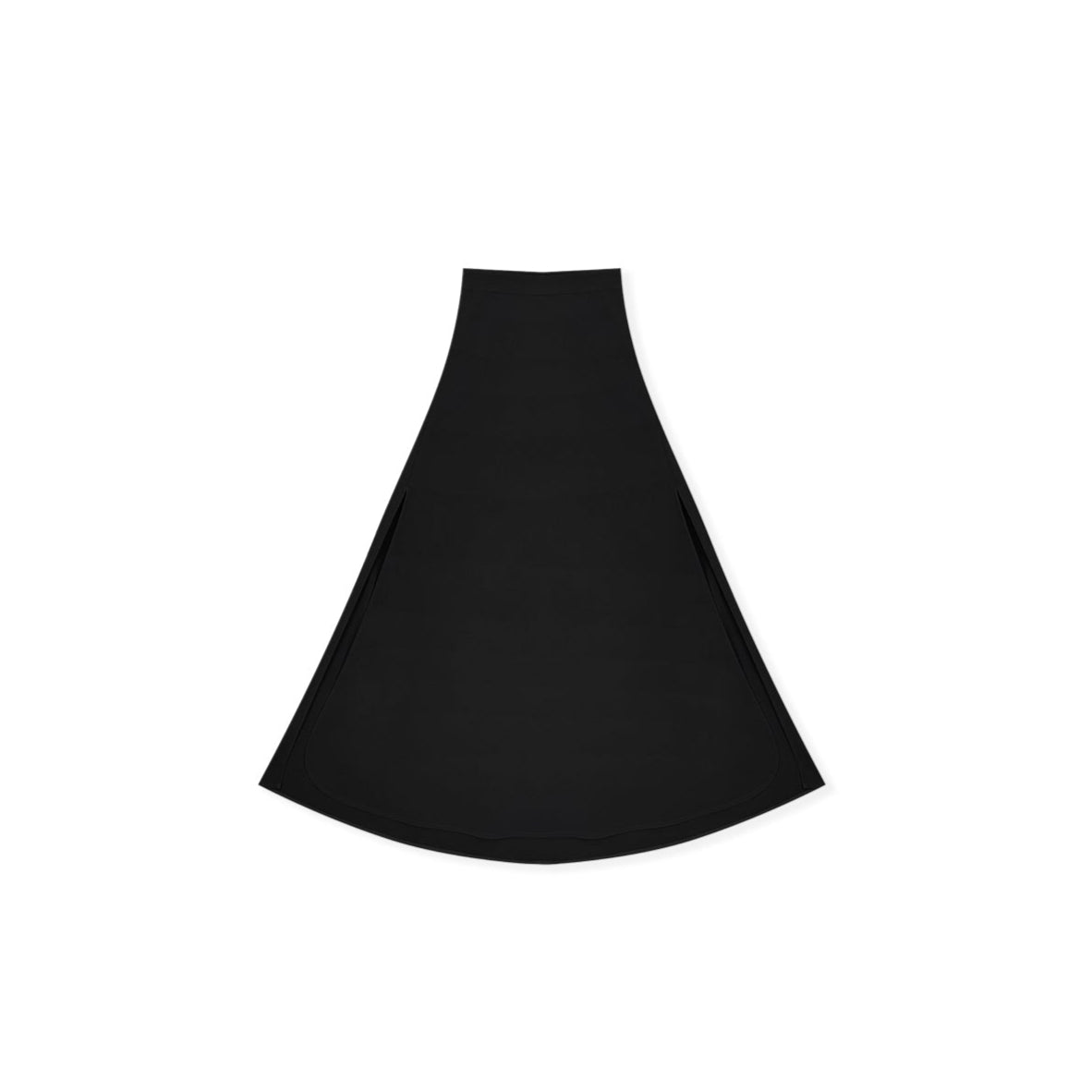 Tailored Slit Midi Skirt with Fluid Drape (Z858) – LBZ Studio