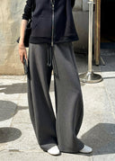 Drawstring Elastic Waist Welt Pocket Pants（Z3466）