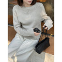 Crew Neck Soft Knit Sweater（Z3698）