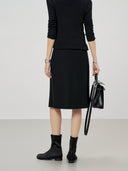 Flattering A-Line Midi Skirt（Z3556）