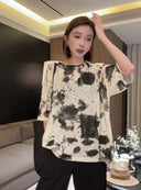 Ink-Wash Abstract Top（Z2099）