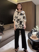 Elastic Waist Casual Cropped Trousers（Z2098）