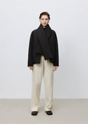 High-Waist Straight-Leg Jeans（Z089）