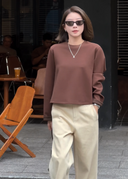 Back-Button Relaxed-Fit Tops（Z2572）