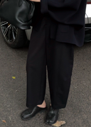 Relaxed Elastic-Waist Ankle Pants（Z2375）