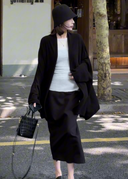 Relaxed Minimalist Collared Cardigan（Z2467）