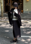 Relaxed Minimalist Collared Cardigan（Z2467）