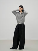 Hooded Waffle Knit Cardigan（Z3499）