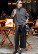 Vintage Seam-Detail Ankle Pants（Z2406）