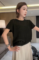 Openwork Mesh Knit Top（Z1949）