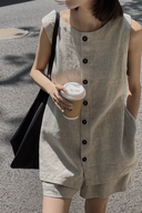 Bộ Vải Linen Tối Giản Thoải Mái（Z025）