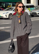 Premium Cable-Knit Relaxed Sweater（Z2714）