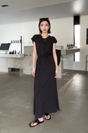 Đầm Len Thắt Eo Tối Giản（Z2147）