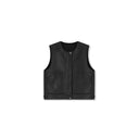 Áo Khoác Da Cổ Tròn Tối Giản (Z2921)