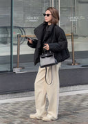 Minimalist Stand-Collar Down Jacket（Z1353）