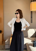 Soft Lightweight Cropped Knit Cardigan（Z3458）