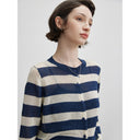 Washi Yarn Crew Neck Knit Cardigan (Z1773)