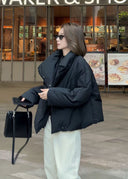 Minimalist Stand-Collar Down Jacket（Z1353）