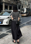 Crew Neck Retro Striped Top（Z558）