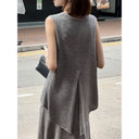 เสื้อถักตัดเย็บชายแยก (Z2125)
