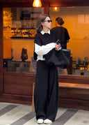 Asymmetric Cuff Knit Top（Z1269）