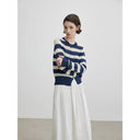Washi Yarn Crew Neck Knit Cardigan (Z1773)