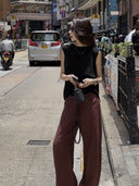 Relaxed Fit  Round Neck Vest (Z685)