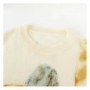 Watercolor Floral Lightweight Sweater（Z3656）