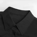 Elegant Relaxed Collared Shirt Jacket（Z2980）