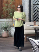 Elegant Elastic-Waist Skirt（Z2525）