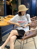 Comfort Letter Short-Sleeve Top（Z3292）