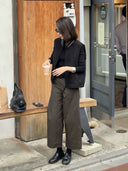 Vintage Cotton Cropped Pants（Z3768）
