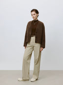 High-Waist Straight-Leg Jeans（Z089）