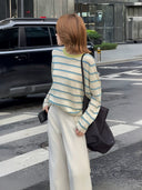 Áo Thun Casual Sọc Màu Block (Z3089)