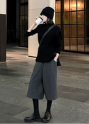 Vintage Wide-Leg Cropped Pants（Z1349）
