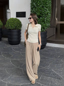 Draped Comfort Casual Trousers（Z3188）