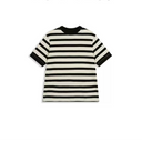 Contrast Stripe Short-Sleeve Top（Z3321）