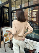 Cinched Waist Flattering Knit Top（Z3713）