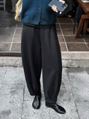 Relaxed Drapey Pleated Casual Pants（Z3557）