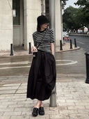 Curved Hem Balloon Skirt（Z559）